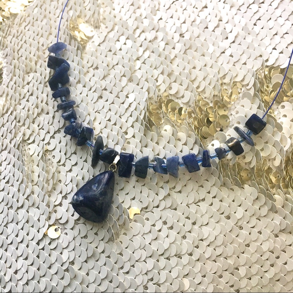 NWOT Blue Lapis Pendant Necklace 17”